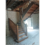 Restauration d'un escalier à cubjac auvézère val d'ans